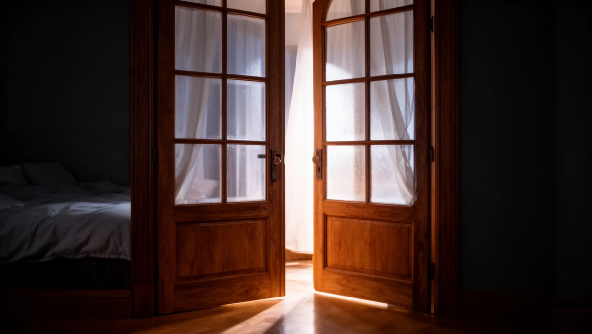 Czym zasłonić szyby w drzwiach pokojowych