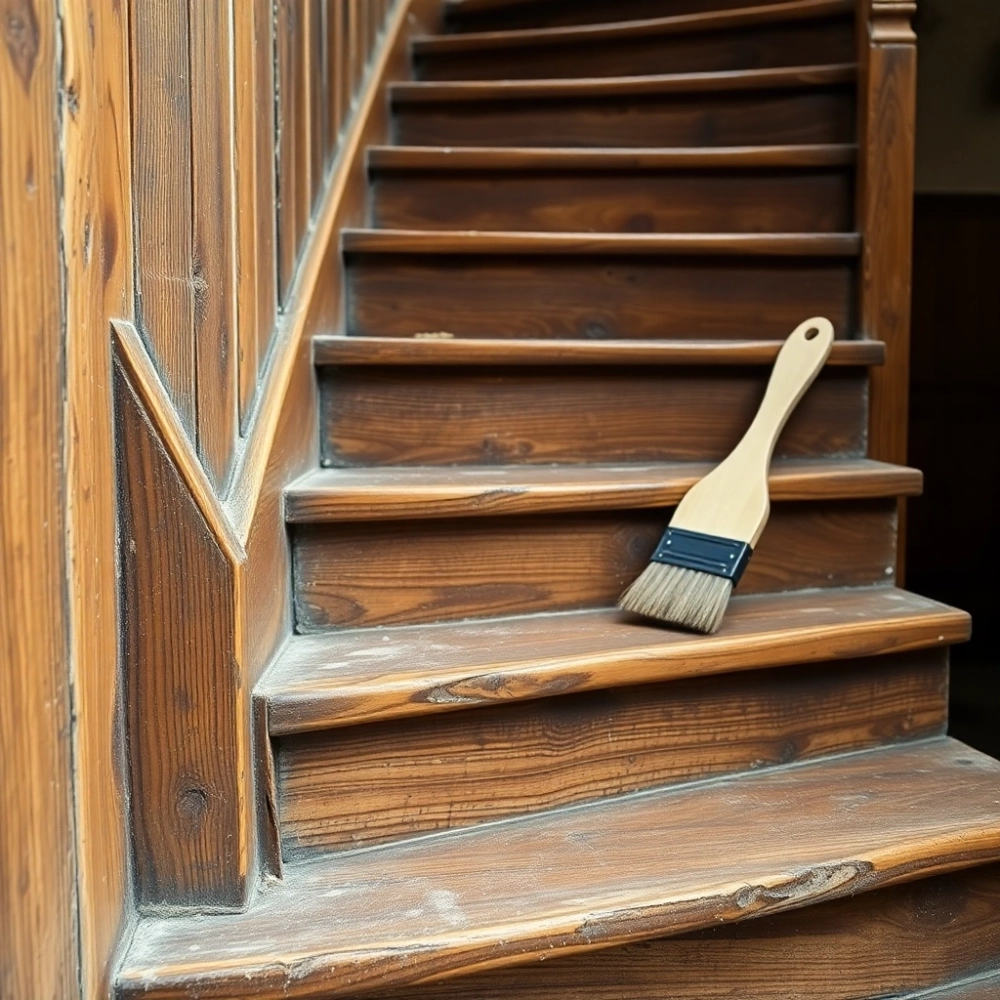 jak wyremontować stare drewniane schody