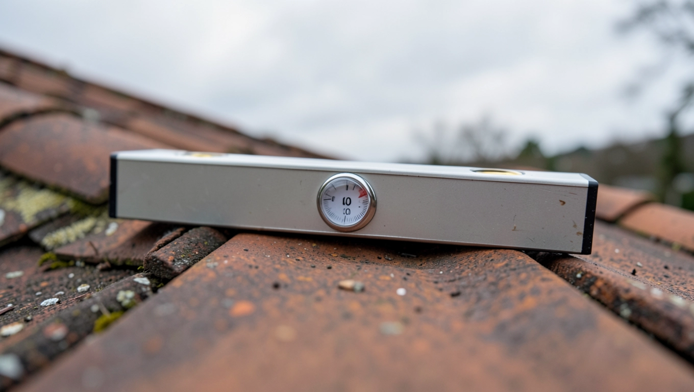 Jak zmierzyć kąt dachu poziomicy