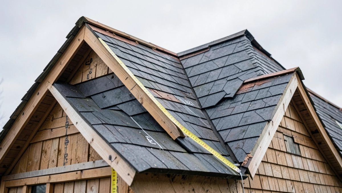 jak zmierzyć powierzchnię dachu dwuspadowego