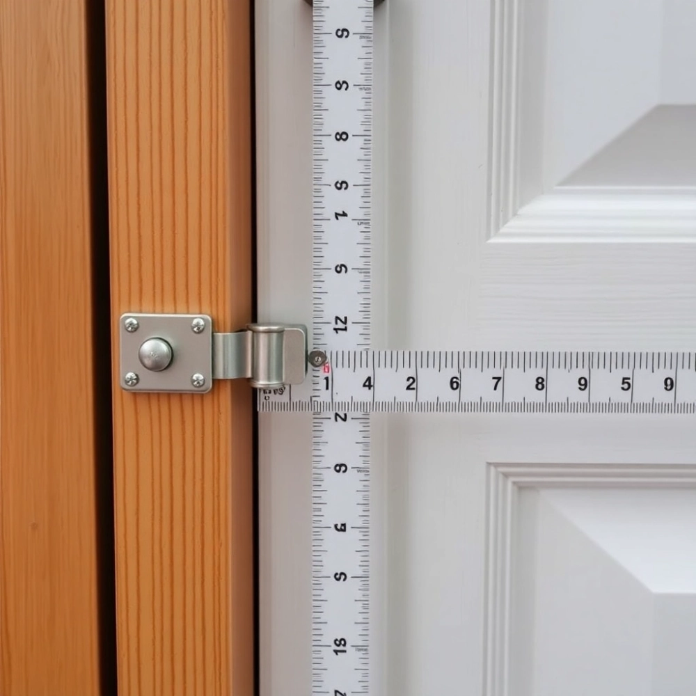 Jak zmierzyć rozstaw zawiasów w drzwiach