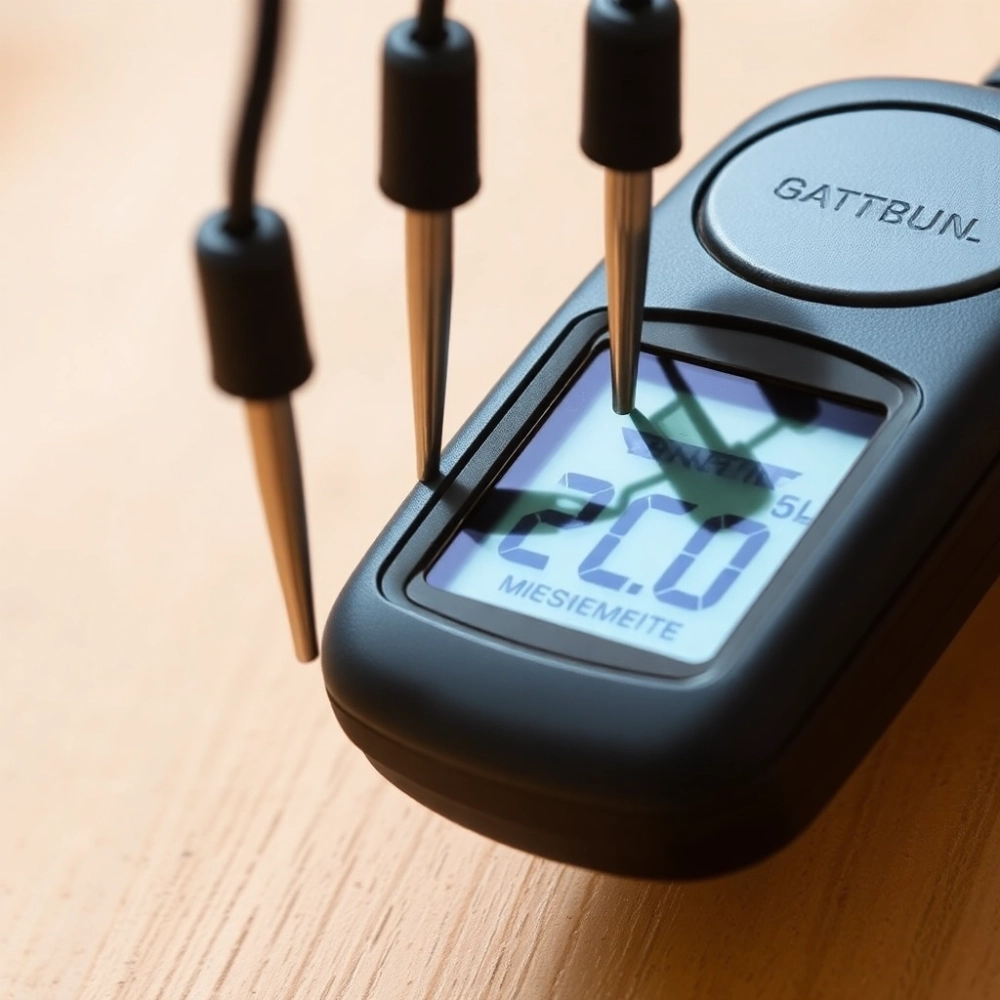 Jak zmierzyć wilgotność drewna omomierzem