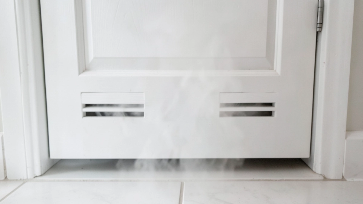 Otwory wentylacyjne w drzwiach łazienkowych