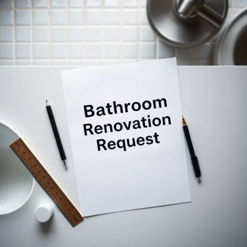 Jak napisać podanie o remont łazienki