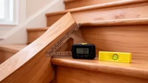 jak zmierzyć kąt schodów